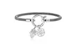Willowbird Tree of Life & Hamsa Mesh Bangle Bracelet in Stainless Steel - Second Medium
