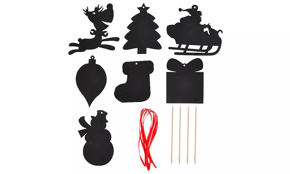 Décorations de Noël à gratter, plusieurs lots, livraison offerte - Second Medium