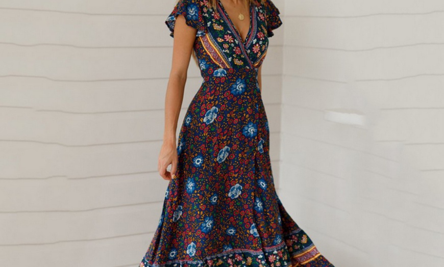 Image 17: Boho Wrap Dress