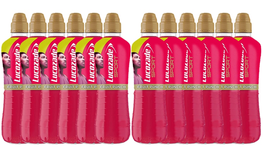 Image 1: 12-Pack of Lucozade Sport Fruit Punch Sports Drink 500ml