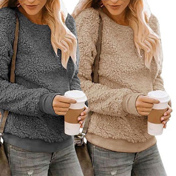 brown sherpa sweater