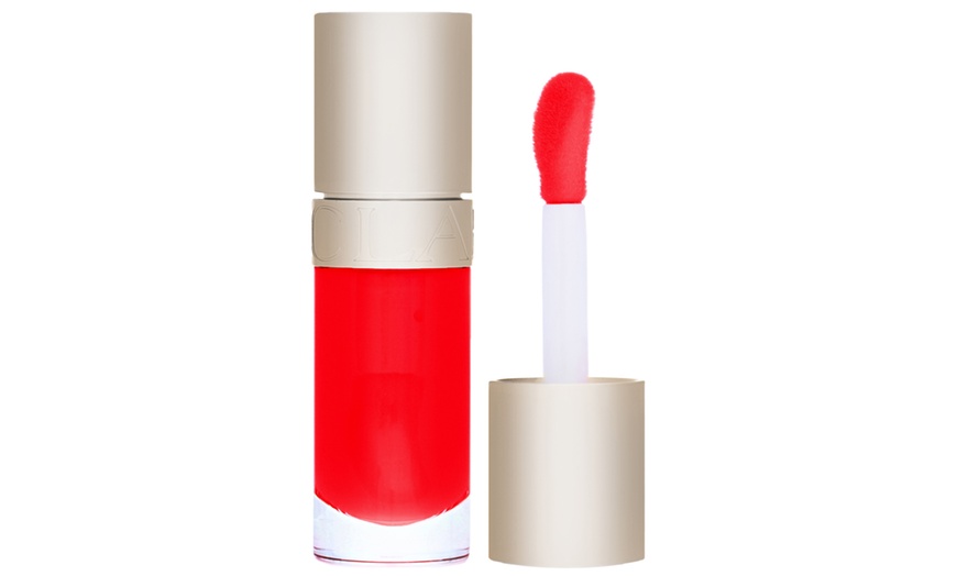 Image 10: Clarins Lip Comfort Oil; Two-Pack, choice of shades