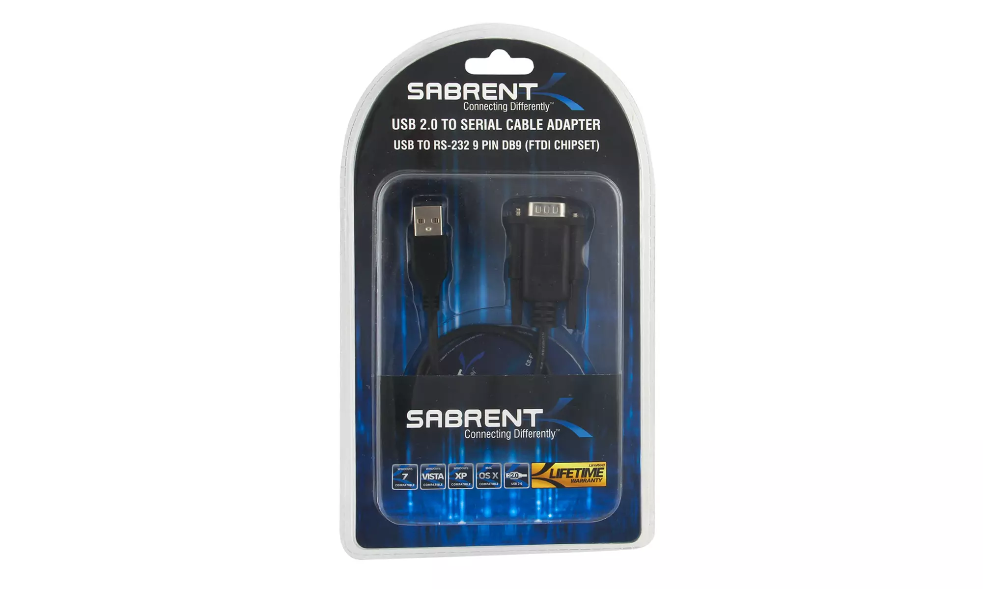 Sabrent USB 2.0 to Serial Cable Adapter with 9-Pin Male Connector - Second Medium