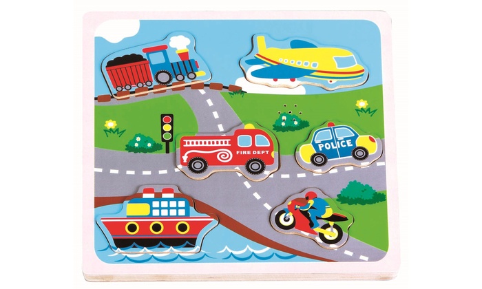 Wooden Transport Puzzle | Groupon