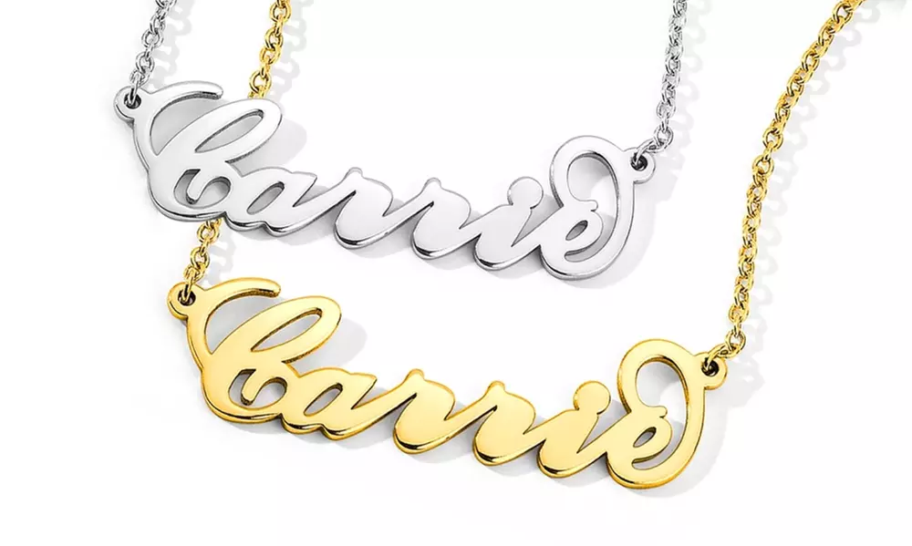 One, Two, or Three Personalized Name Necklaces from gochocho.com (Up to 88% Off) - Primary Image