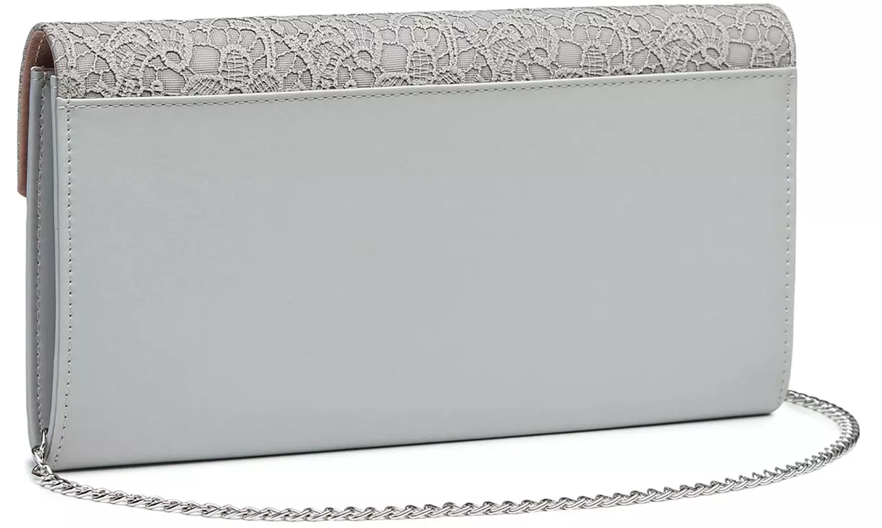 Lace-Detail Evening Clutch