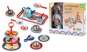 40-Piece Afternoon Tea Party Toy Set