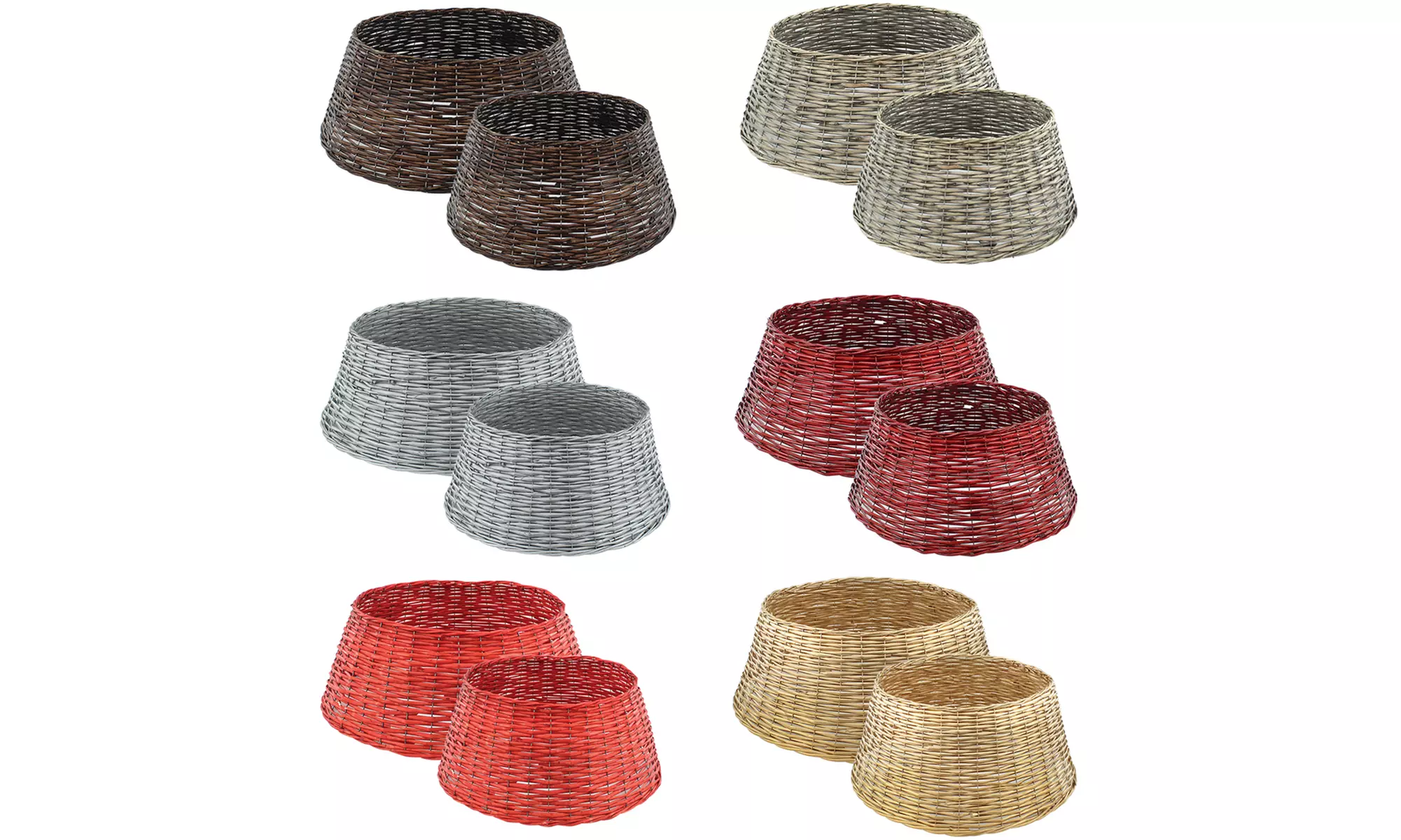 DANIEL JAMES PRODUCTS Wicker Christmas Tree Skirts - Primary Image