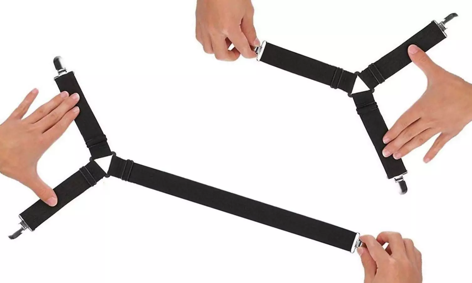 4, 8 oder 12 Bettlakenhalter