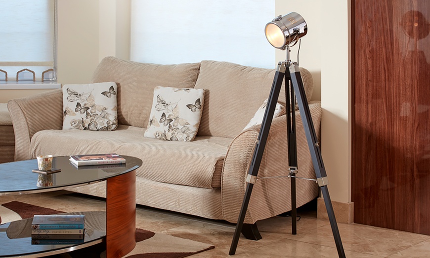 Image 11: Nautical Tripod Floor Lamp