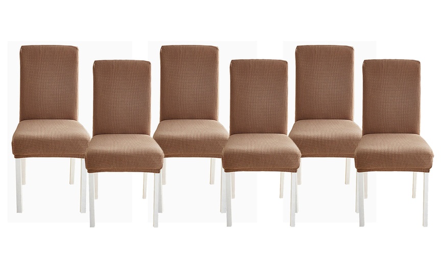 Image 7: Two, Four or Six Stretchable Dining Chair Covers