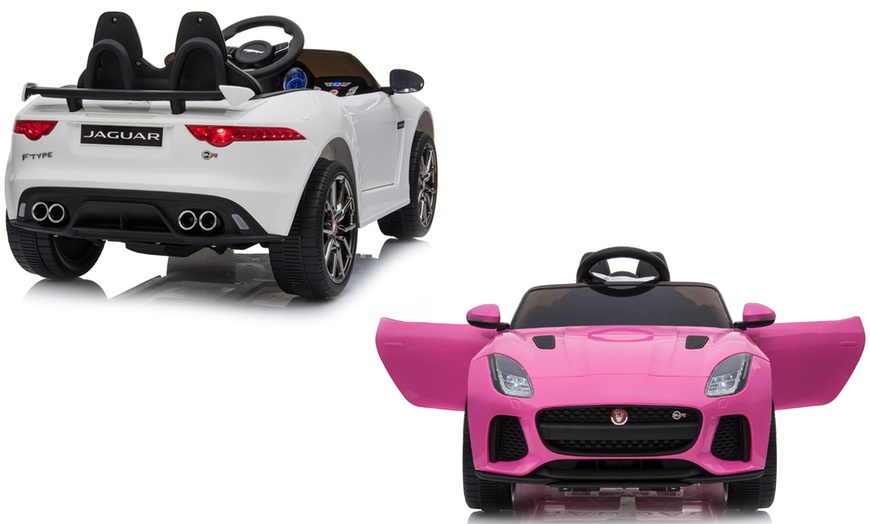 Image 1: Remote Control Jaguar F-Type Ride-On Car