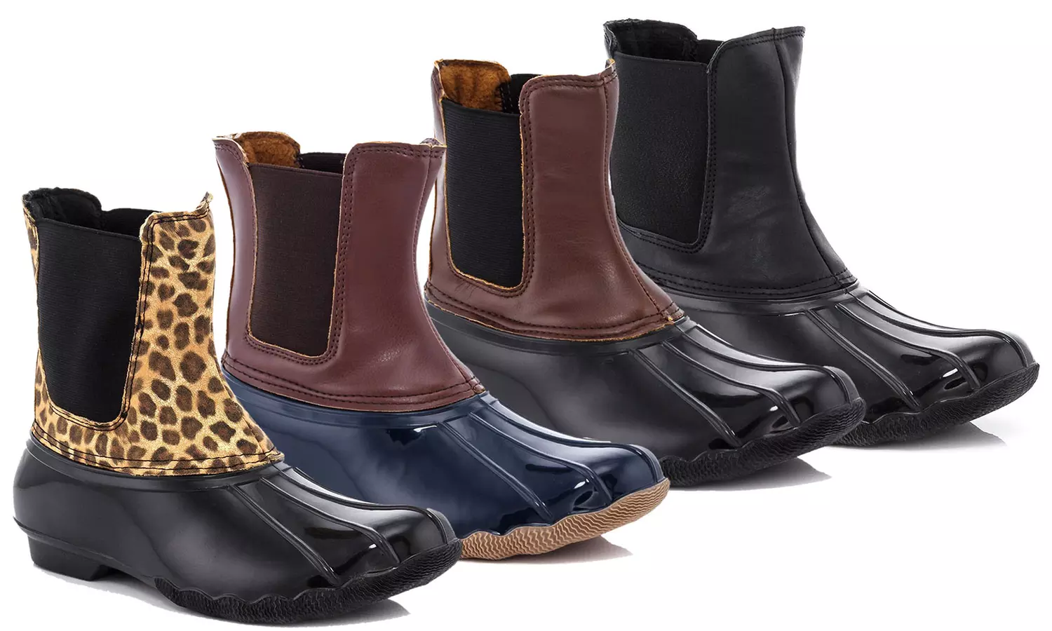 Rasolli Women's Pull-on Chelsea Duck Boots (Up to Size 11) - Primary Image