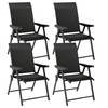 Image 4: Outsunny Set of 4 Folding Garden Chairs