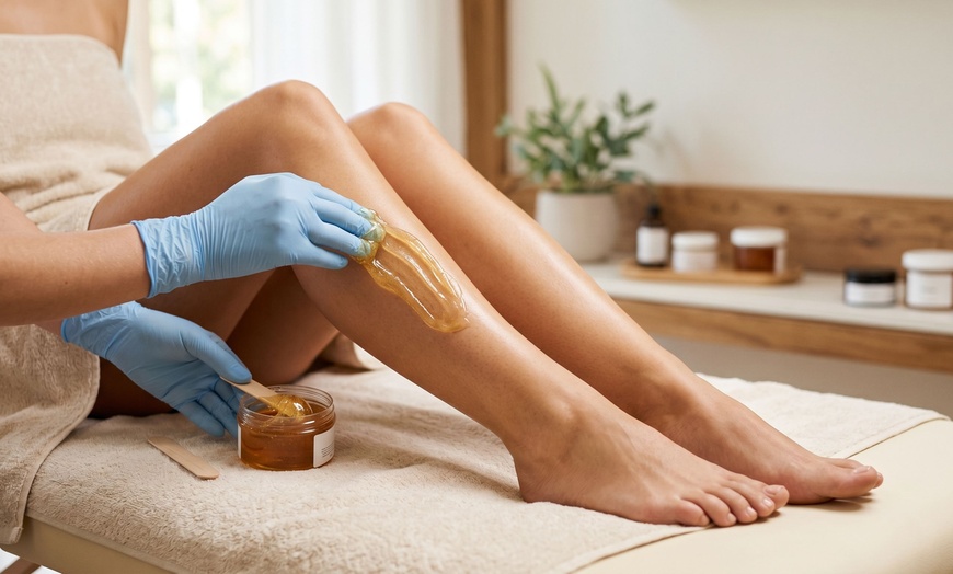 Image 2: Reveal Silky-Smooth Lower Legs Sugar Hair Removal