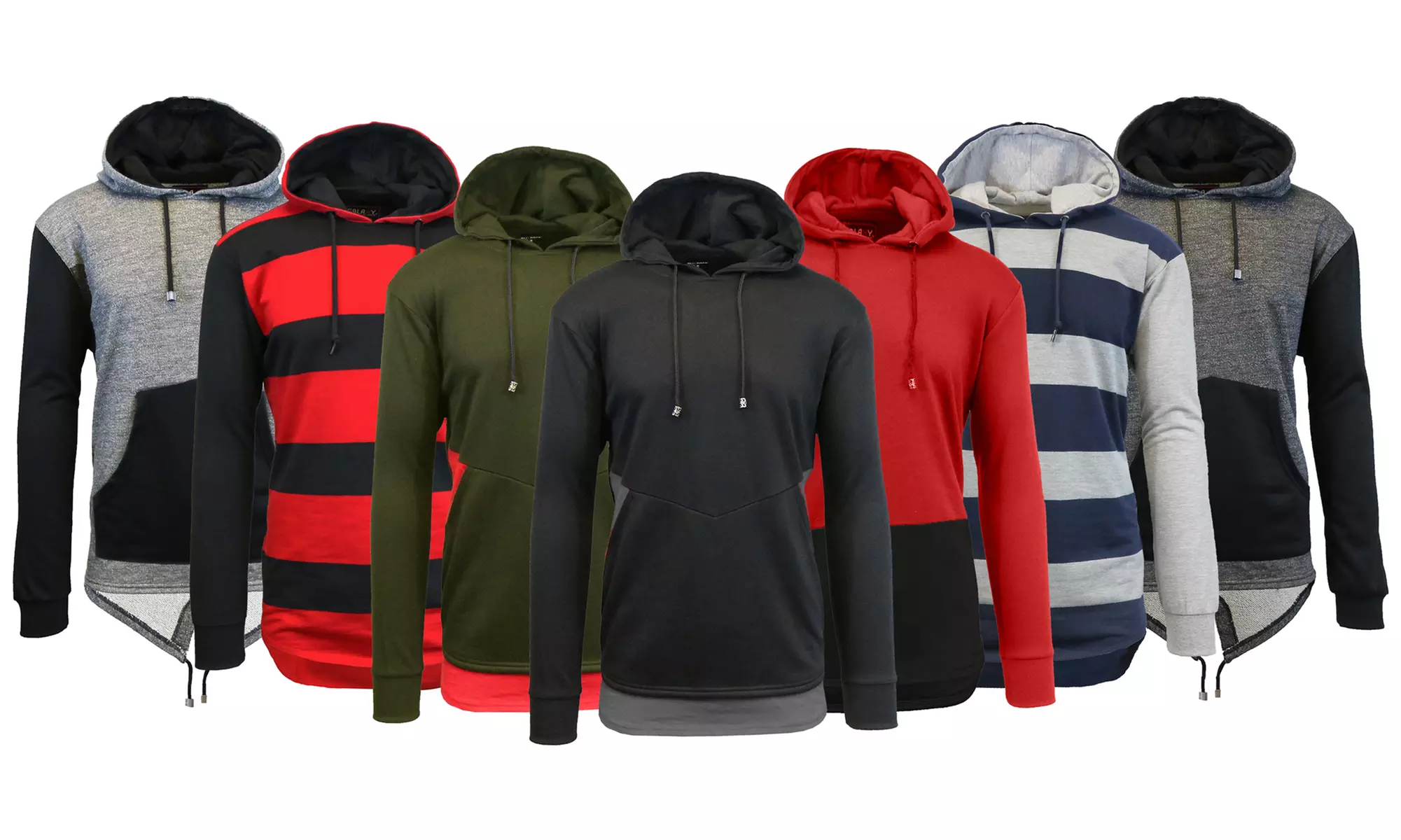 Galaxy by Harvic Men's French-Terry Slim-Fit Pullover Hoodie (S–3XL) - Primary Image