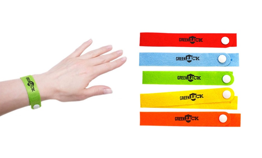 Image 1: One or Two Sets of 10-Pack Anti-mosquito wristbands with citronella