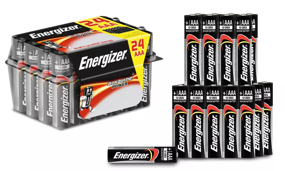 Pack de 24 piles Energizer alcalines AA ou AAA - Second Medium