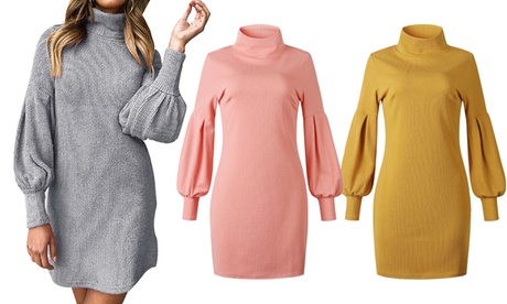 Vestito da donna a maniche lunghe disponibile in 3 colori e 4 taglie con spedizione gratuita