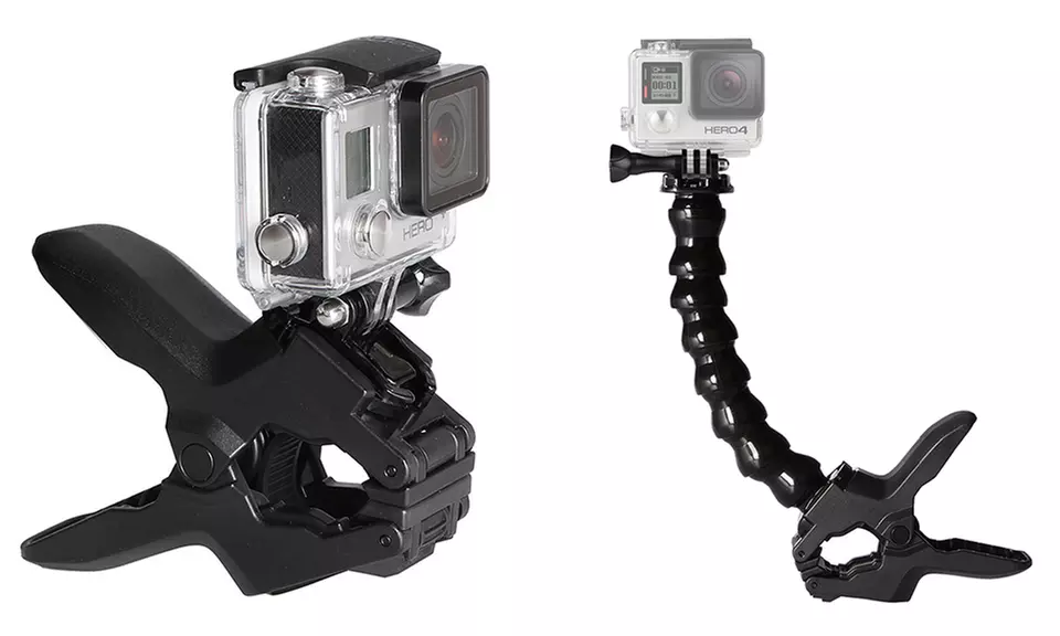Clamp Mount with Flexible Neck for All GoPro Cameras - Primary Image