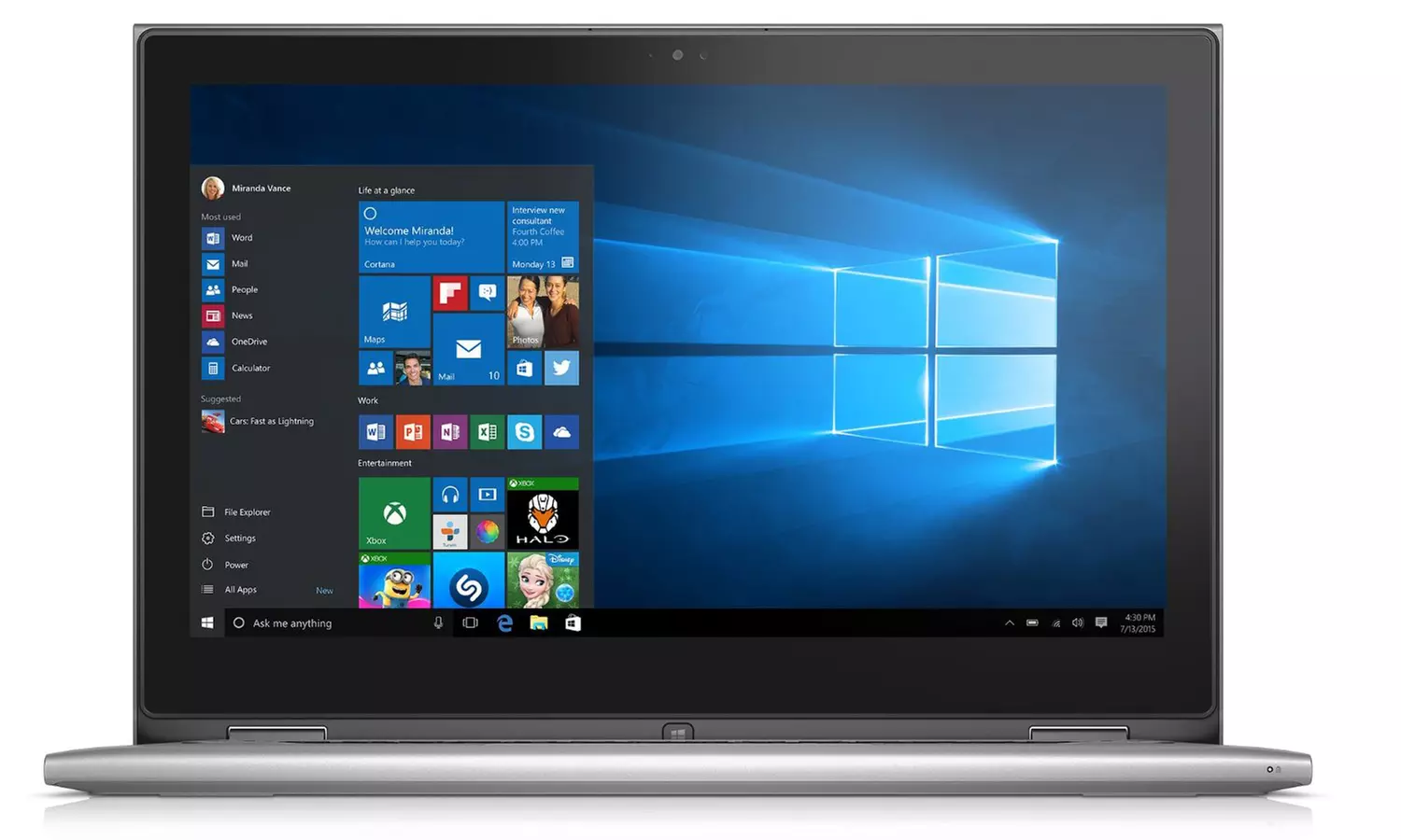 Dell Inspiron 2-in-1 13.3" Convertible Touchscreen Laptop with Intel Processor (Manufacturer Refurbished) - Primary Image