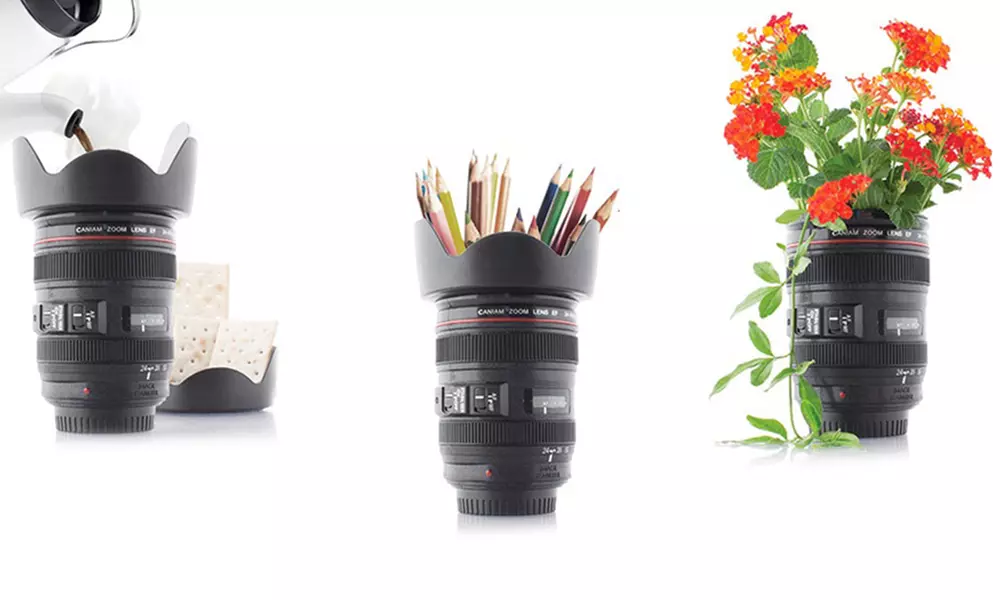 1x oder 2x Tasse im Kameraobjektiv-Design - Primary Image