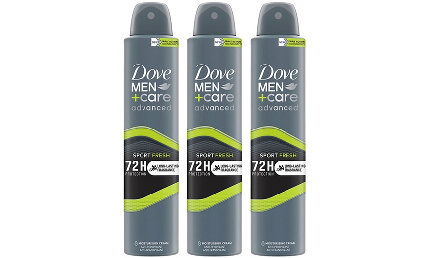 Image 8: 3, 6 or 12 Dove Anti-Perspirant Men+Care Advanced Deodorants 200ml