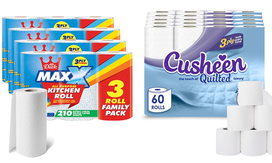 Image 1: Cusheen Toilet and Kitchen Rolls