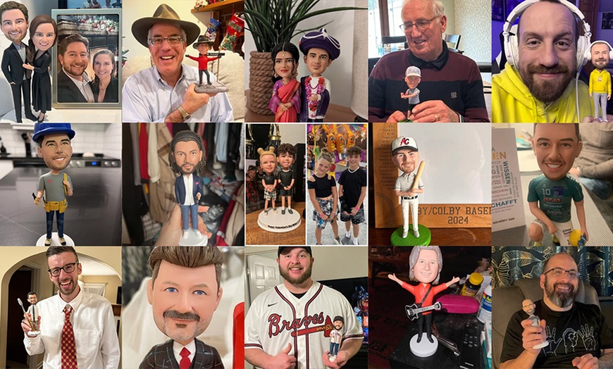 Image 10: Small Figures, Big Smiles: Standard or Fully Customized Bobbleheads