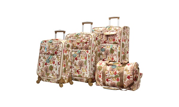 Lily bloom forest store owl luggage