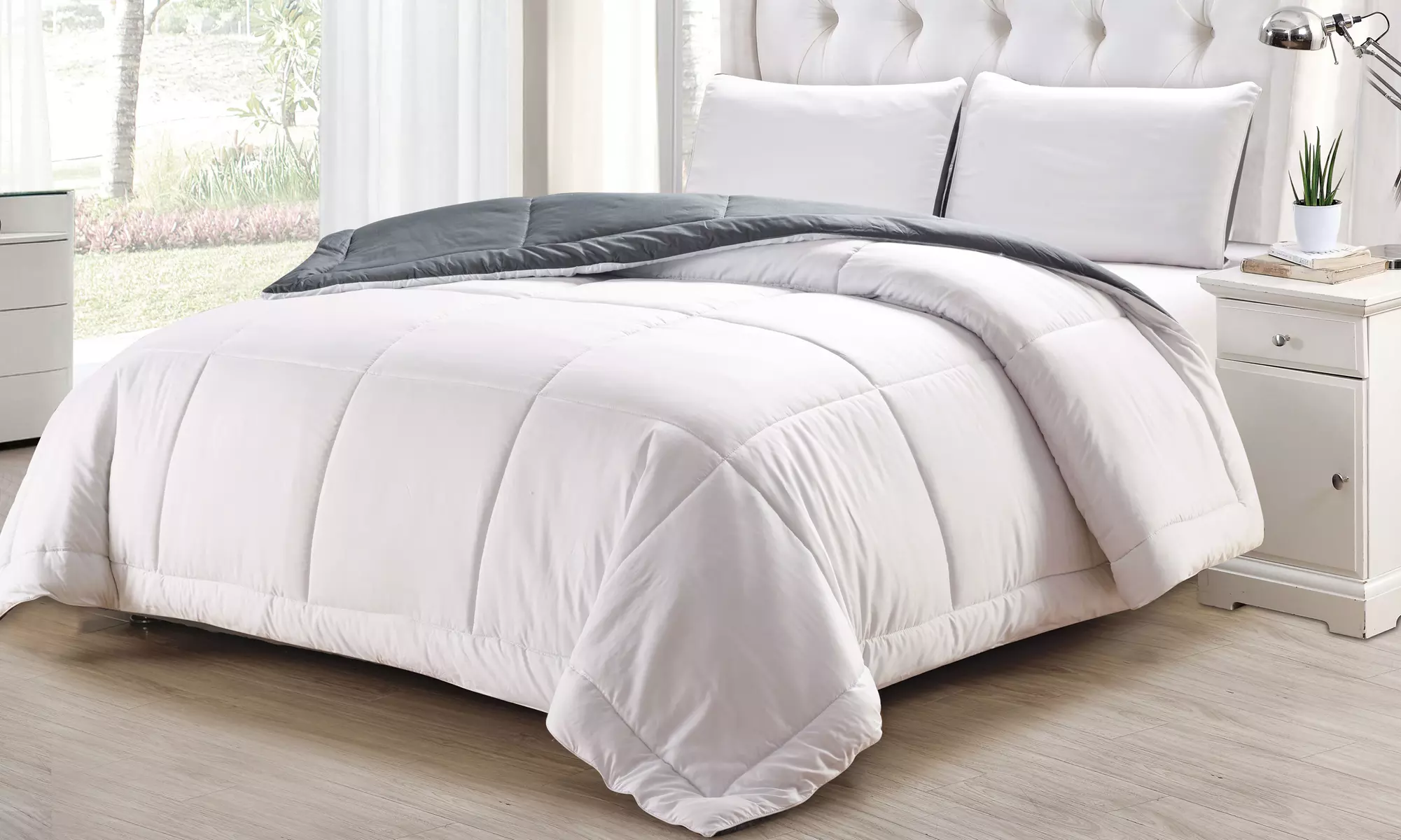 Reversible Overfilled All-Season Down Alternative Comforter Set (2 or 3-Piece) - Primary Image