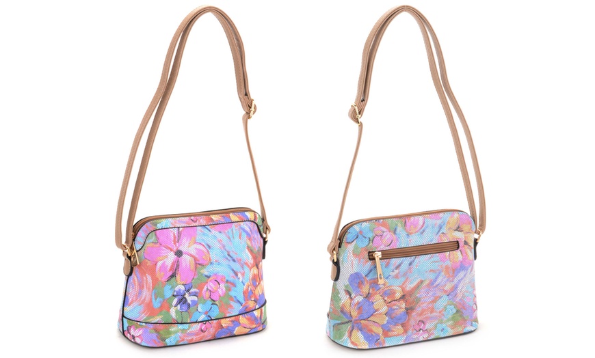 Image 3: Floral Print Crossbody Bag