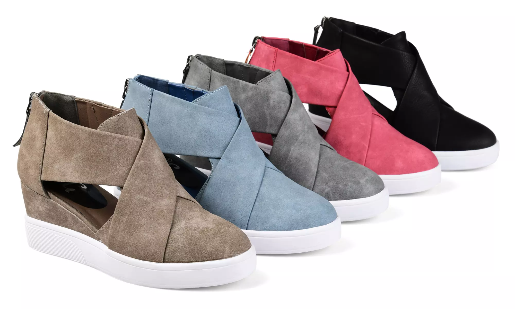 Journee Women's Wedge Sneakers Groupon Goods
