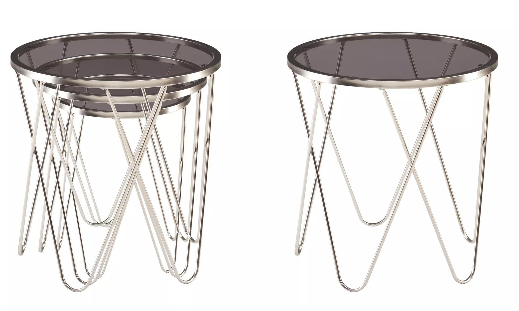 Closeout: Metal Nesting Table Set (3-Piece) - Image 2