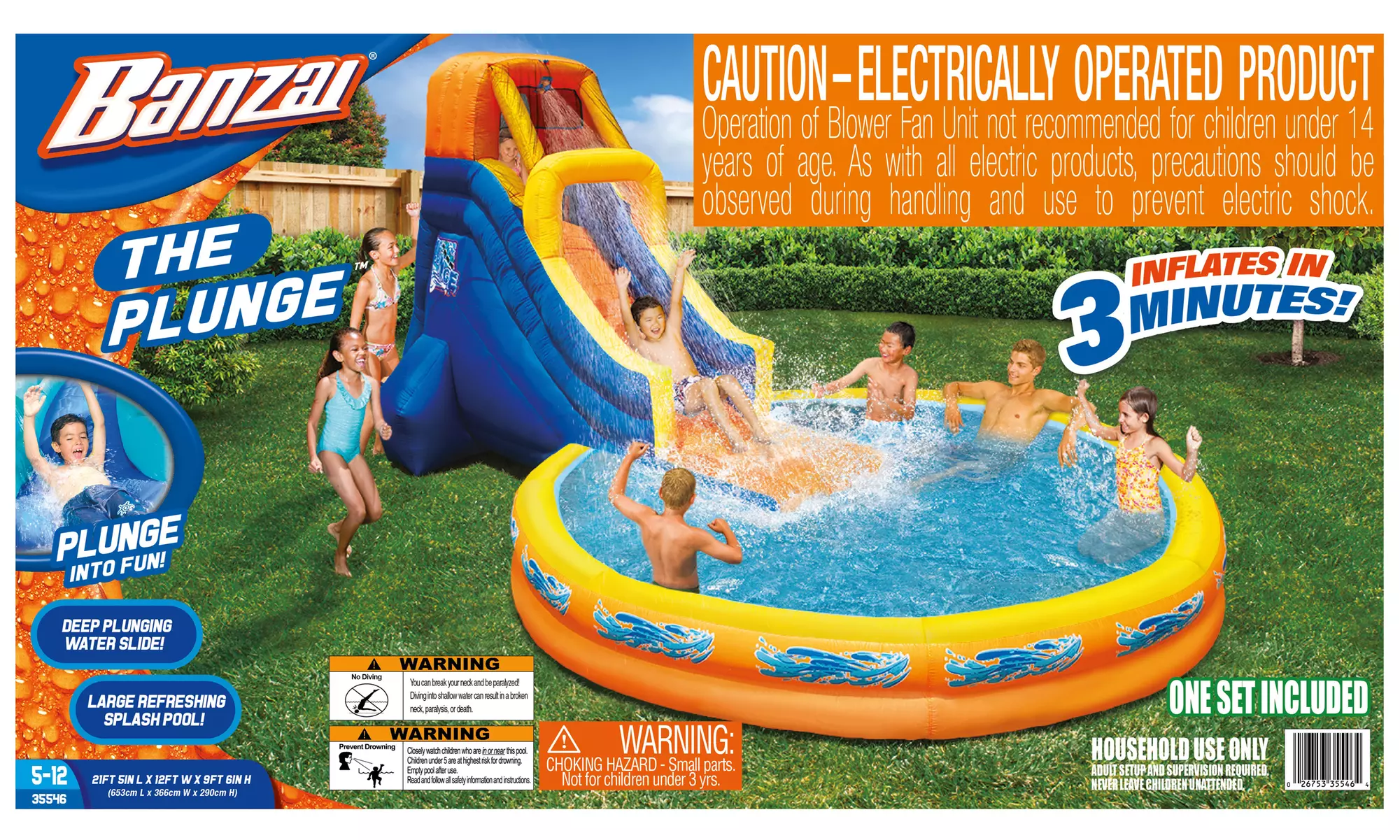 Banzai The Plunge Water Slide and Pool - Second Medium