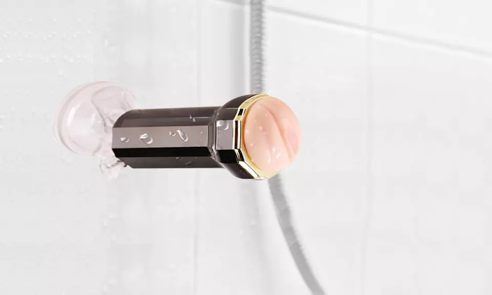 Oh Naughty Hands-Free Stroker with Shower Suction Cup and Mount - Primary Image