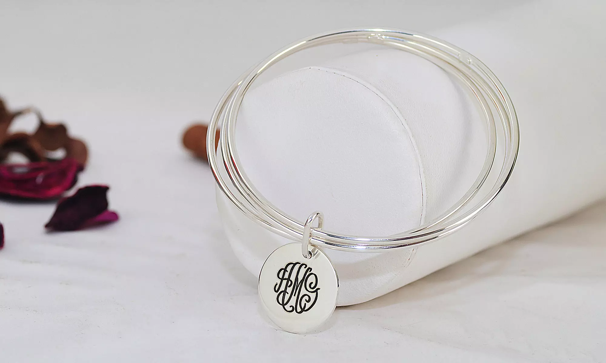 Slip-On Engraved Monogram Bracelet (Up to 96% Off) - Primary Image