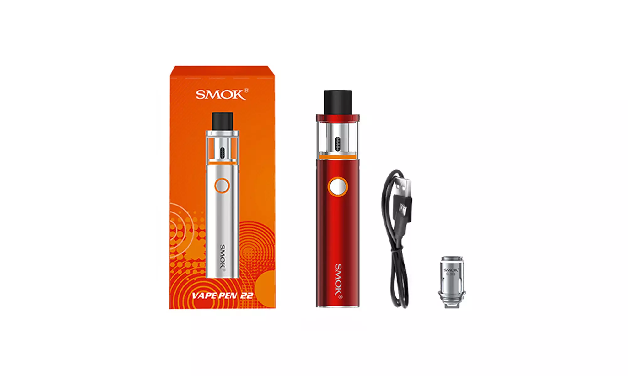 Vape Pen 22 Kit (3-Piece) from SMOK - Second Medium