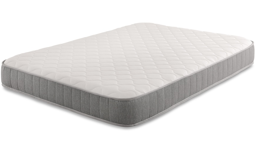 Image 2: Castle Grey Memory Foam Open Coil Spring Mattress