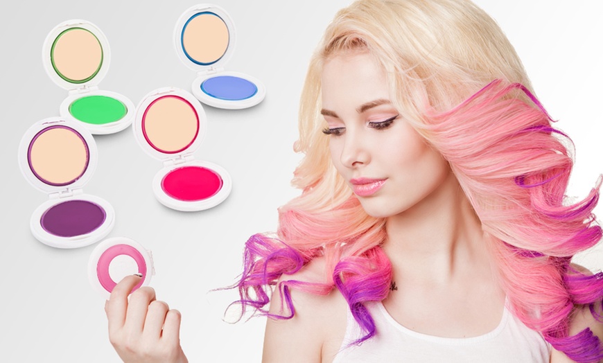 Image 1: 4-Piece Temporary Hair Chalk Set