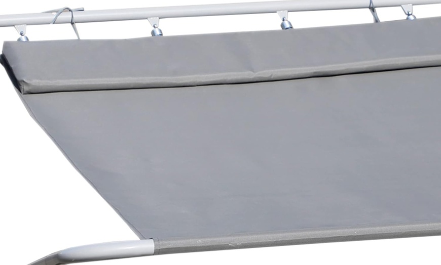 Image 8: Outsunny Lounger Rocking Bed