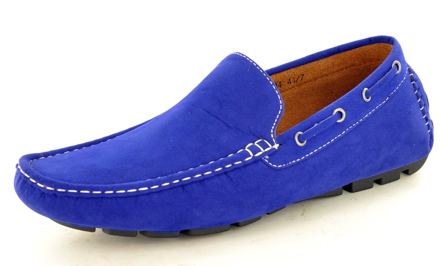 Image 32: Men's Faux Suede Casual Loafers