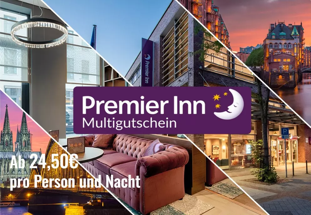 Premier Inn Hotels Deutschland Special - 1 Nacht für 2 Personen in einem von 54 Hotels zur Wahl - Primary Image