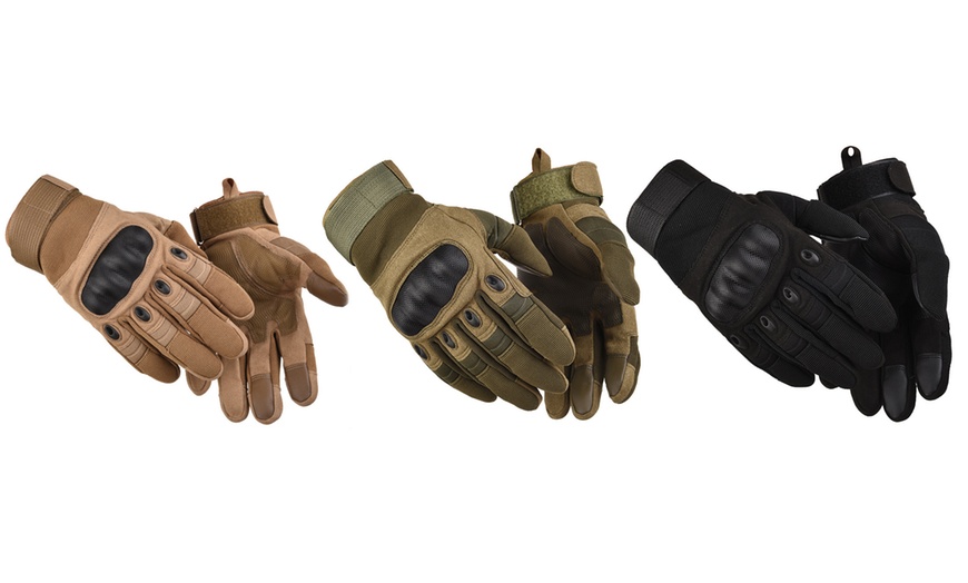 Image 1: Men's Full Finger Gloves