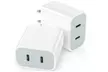 Fast Charger 20W Dual USB-C Power Adapter Samsung iPad Pro iPhone Wall Charger - Second Medium