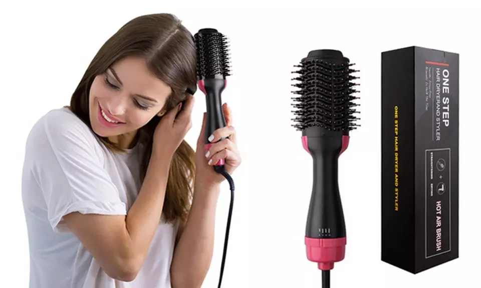 One-Step Hair Dryer and Volumizing Hot Air Brush - Blowout Straight Curl No Frizz (1- or 2-Pack) - Primary Image