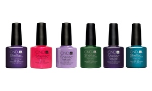 Six CND Shellac Gel Nail Polish 