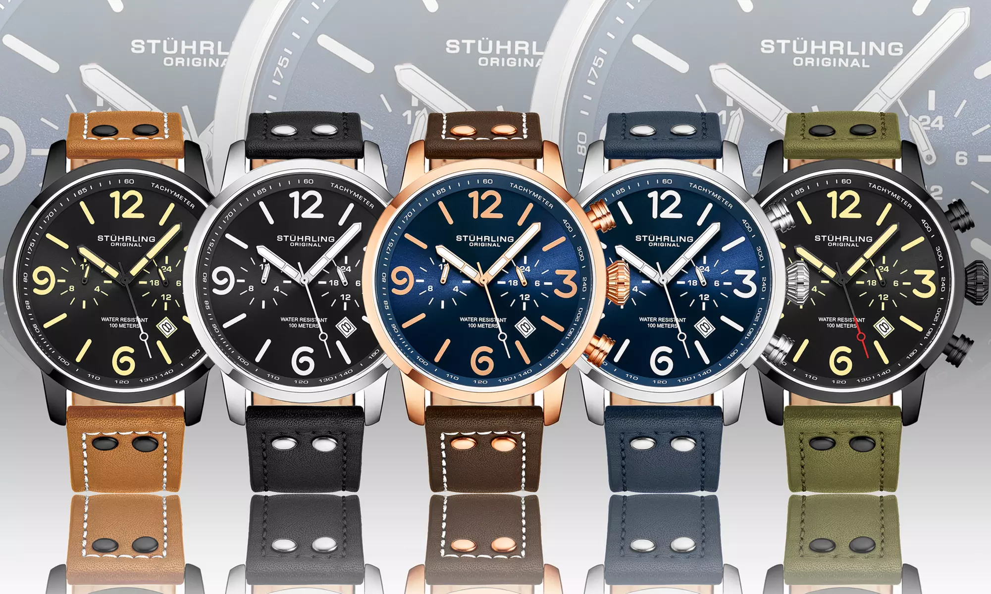 Stuhrling Men's Aviator Watch - Primary Image