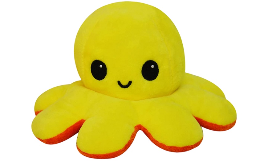 Image 20: Reversible Plush Octopus Toy