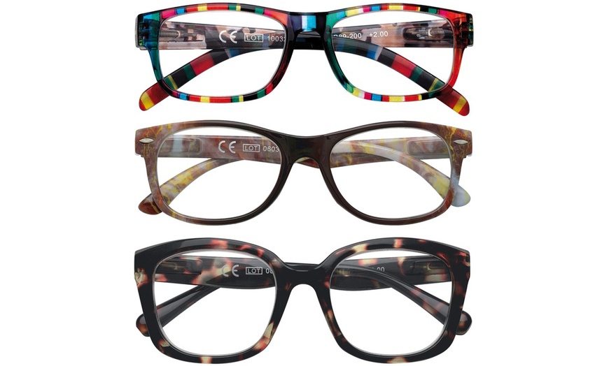 Image 6: Three-Pack of Zippo Reading Glasses, Choose Designs and Strength